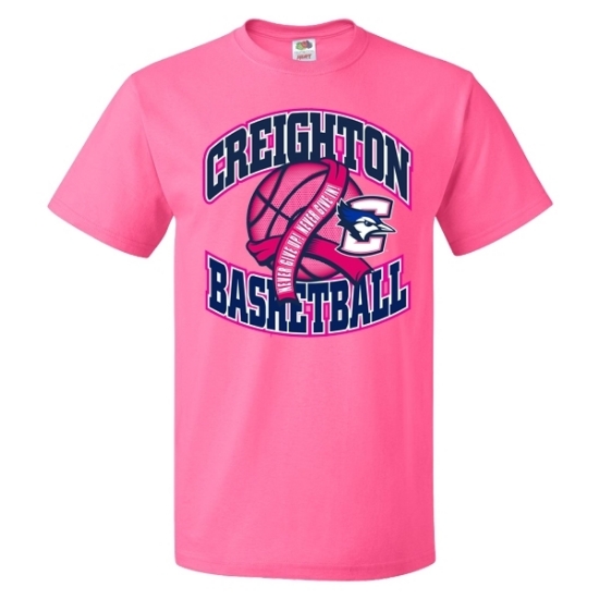 Picture of Creighton Basketball Pink Out Short Sleeve Shirt (CU-188)
