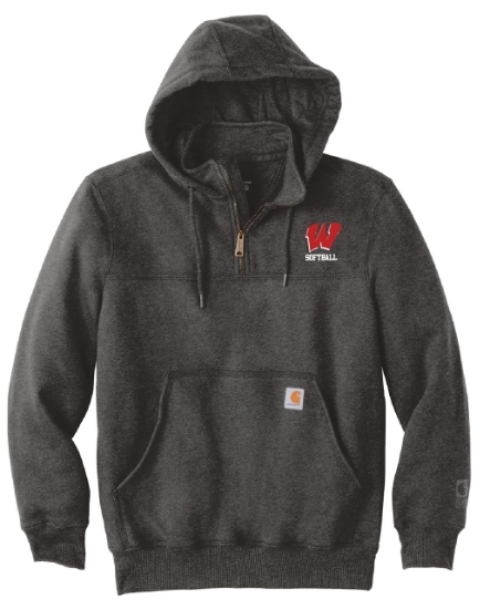 Picture of Warriors Softball Carhartt ® Rain Defender ® Paxton Heavyweight Hooded Zip Sweatshirt