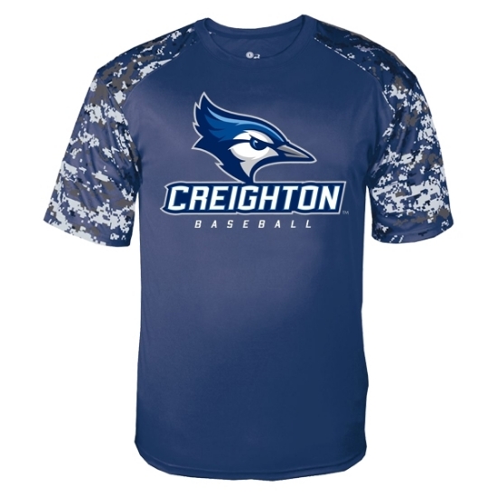 Picture of Creighton Baseball Digital Camo Performance Short Sleeve Shirt