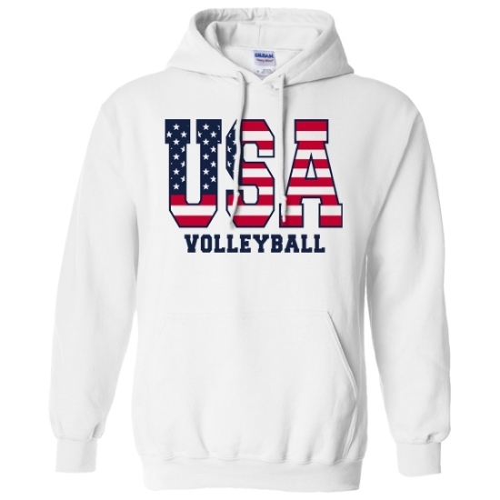 Picture of USA Volleyball Hooded Sweatshirt [USA-VB-019]