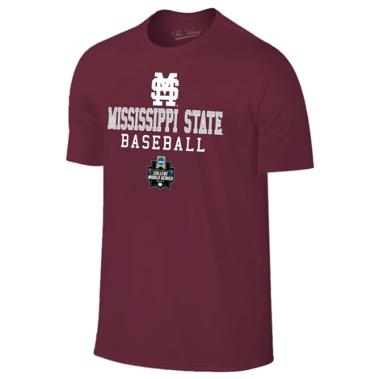 Picture of Mississippi State Bulldogs 2019 CWS Retro Brand® Baseball Short Sleeve Shirt