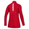 Picture of Nebraska Adidas® Ladies Game Mode Long Sleeve Knit ¼ Zip Pullover