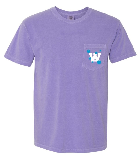 Picture of WHS Girls Swim/Dive Soft Washed Bubbles Pocket Tee
