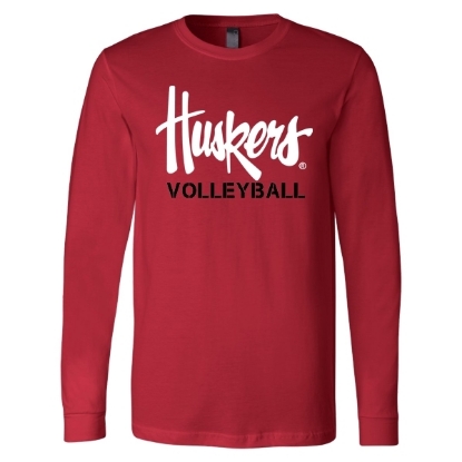 Picture of Nebraska Volleyball Soft Cotton Long Sleeve Shirt (NU-246)