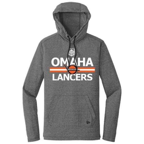 Picture of Omaha Lancers Tri-Blend Hooded Long Sleeve Pullover (LANCERS-235)