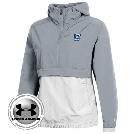 Picture of Creighton Under Armour® Ladies Crinkle Anorak ¼ Zip Cape