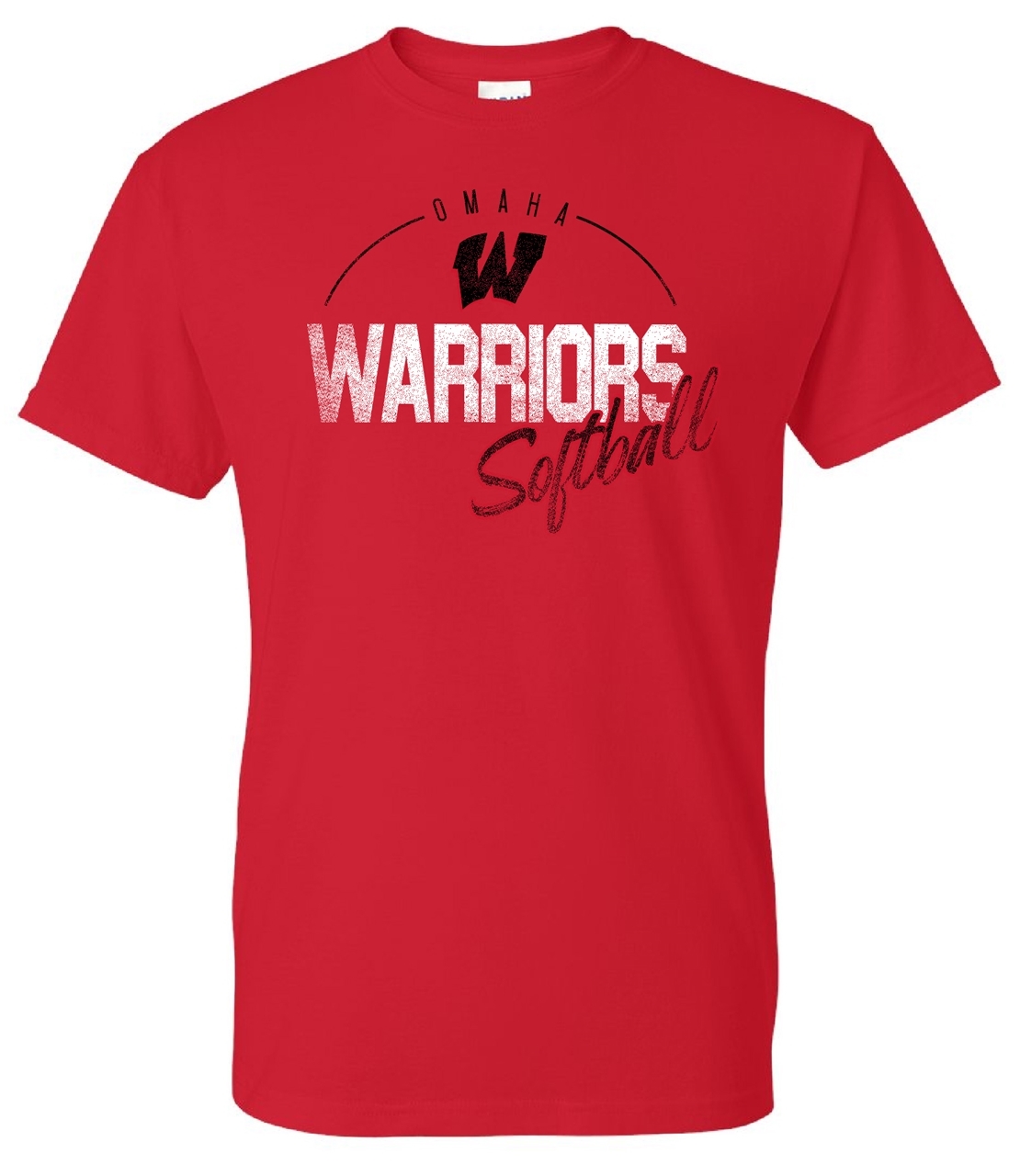 Lawlor's Custom Sportswear | Warriors Softball Distressed 50/50 Cotton ...