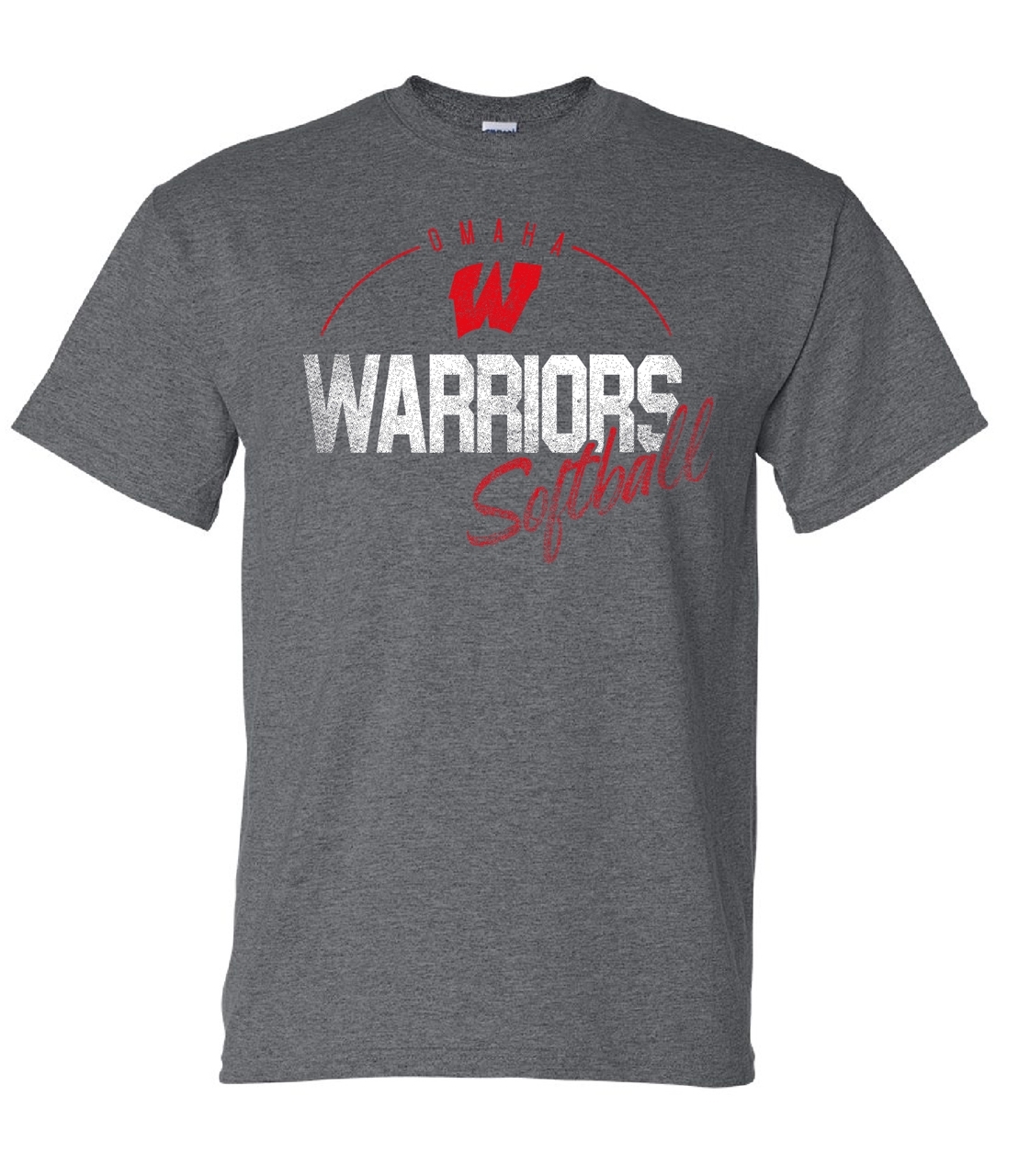 Lawlor's Custom Sportswear | Warriors Softball Distressed 50/50 Cotton ...