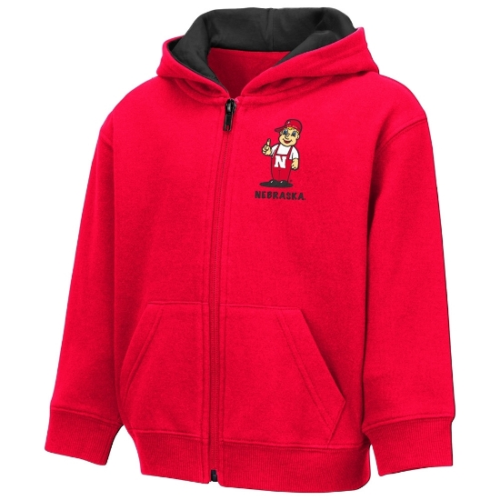 Picture of Nebraska Colosseum® Toddler Boys Schnapsie Full Zip Hoodie