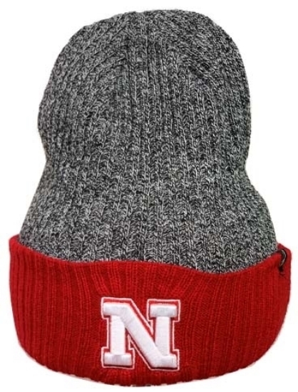 Picture of Nebraska Z Reversible Heather Knit | Stocking Hat