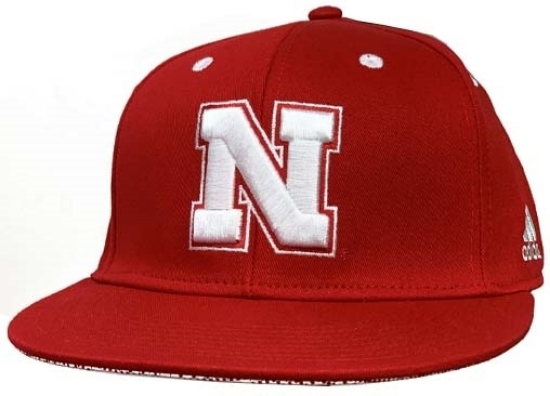 Picture of Nebraska Adidas®Flat Brim Hat - Snapback