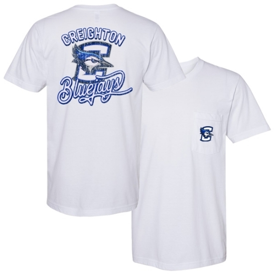 Picture of Creighton Soft Cotton Pocket Short Sleeve Shirt (CU-202)