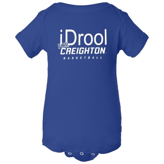 Picture of Creighton Infant Drool for Basketball Baby Rib Bodysuit