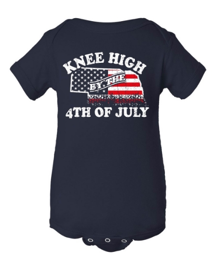 Picture of Knee High 4th of July Nebraska Onesie