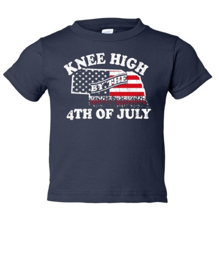 Picture of Knee High 4th of July Nebraska Toddler Tee