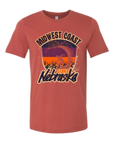 Picture of Midwest Coast Surf Nebraska T-shirt