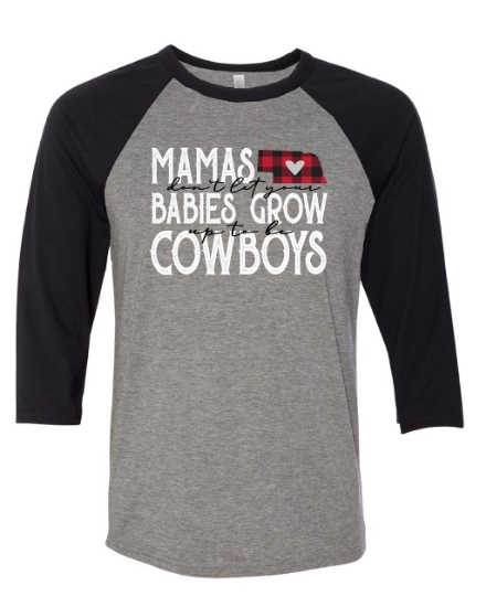 Picture of Mamas & Cowboys Raglan Tee