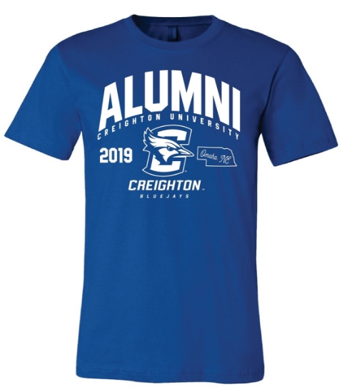 Picture of **PERSONALIZE WITH GRAD YEAR!** Creighton Alumni Soft Cotton Short Sleeve Shirt  (CU-226)