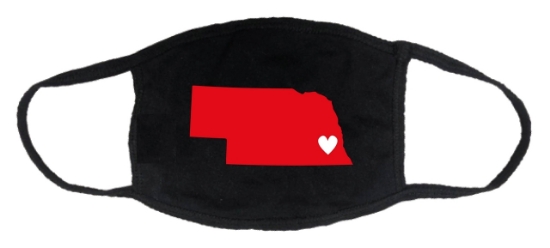 Picture of Nebraksa Heart 2-ply Cotton Mask