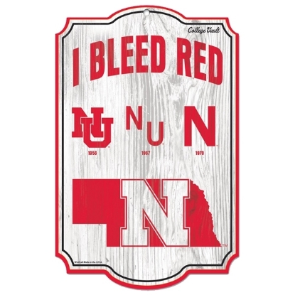 Picture of Nebraska I Bleed Red Sign