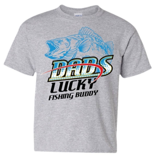 Picture of Dads Lucky Fishing Buddy Infant/Toddler/Youth T-shirt