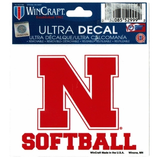 Picture of Nebraska Softball Decal