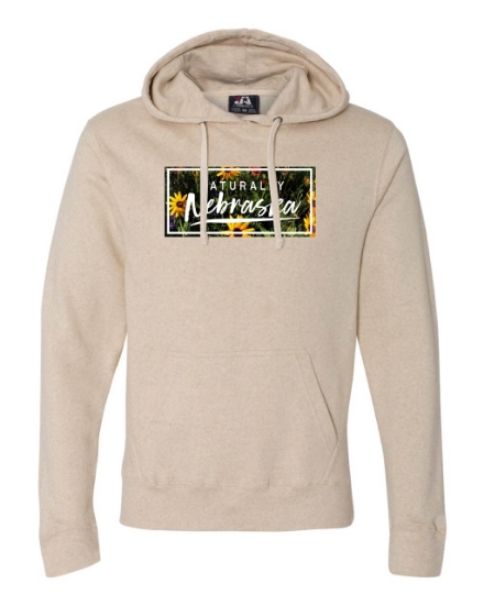 Picture of Naturally Nebraska Daisies Triblend Hoodie