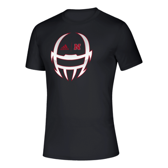 Picture of Nebraska Adidas® Locker Chromed Helmet Creator Short Sleeve Shirt