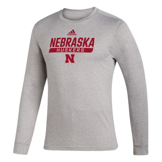 Picture of Nebraska Adidas® Locker Tail Sweep Creator Long Sleeve Shirt