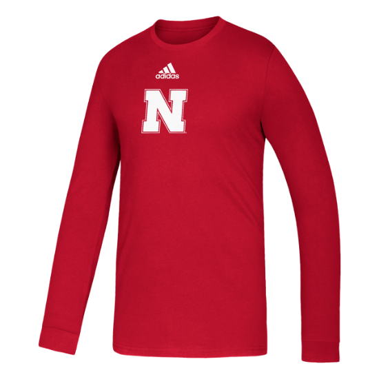 Picture of Nebraska Adidas® Locker Side by Side Amplifier Long Sleeve Shirt