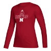 Picture of Nebraska Adidas® Ladies Locker Motto Creator Long Sleeve Shirt