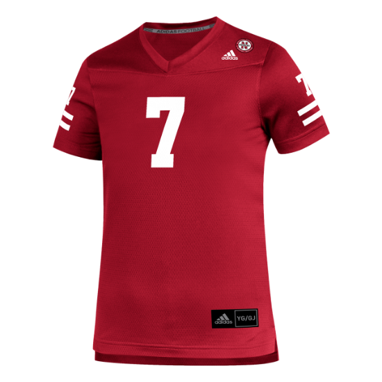 Picture of Nebraska Adidas® Youth #7 Replica Football Jersey