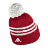 Picture of Nebraska Adidas®  3 Stripe Cuffed Pom Beanie