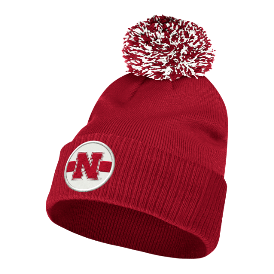 Picture of Nebraska Adidas® Stadium Cuffed Pom Beanie