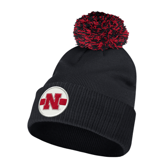 Picture of Nebraska Adidas® Stadium Cuffed Pom Beanie