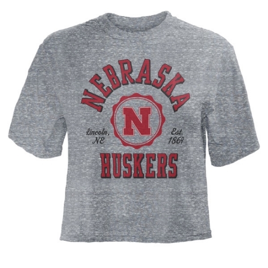 Picture of Nebraska Pressbox®  Ladies Knobi Waist-Length Short Sleeve Shirt