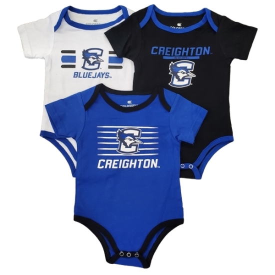 Picture of Creighton Colosseum® Infant 3-Pack Onesie