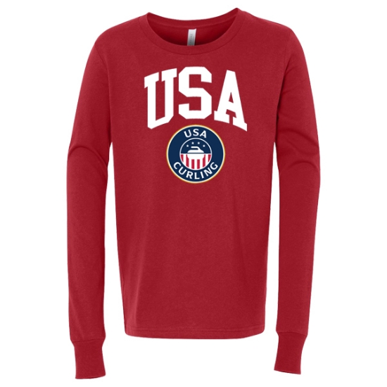 Picture of USA Curling Youth Long Sleeve Shirt - C