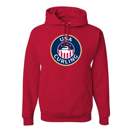 Picture of USA Curling Hooded Sweatshirt - H