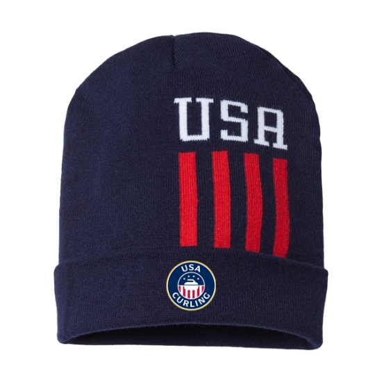 Picture of USA Curling Knit Hat