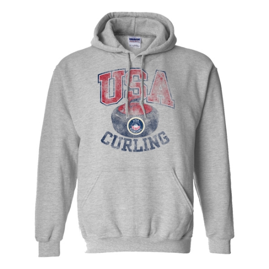 Picture of USA Curling Hooded Sweatshirt - E