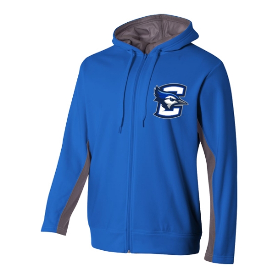 Picture of Creighton Full Zip Colorblock Hooded Jacket