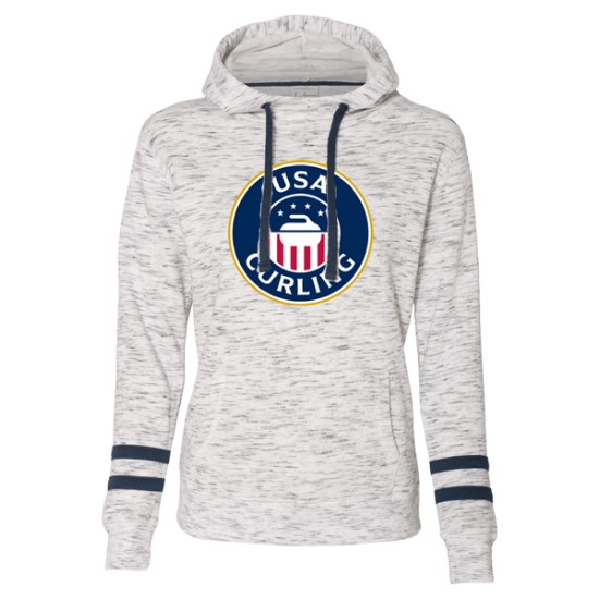 Picture of USA Curling Ladies Melange Hoodie- H