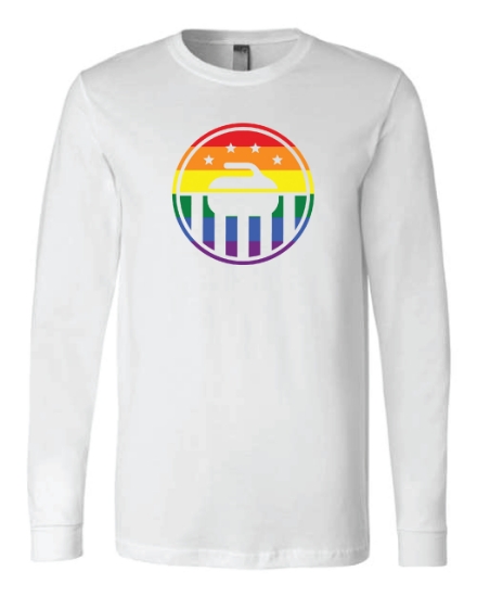 Picture of USA Curling Pride Month Long Sleeve Shirt
