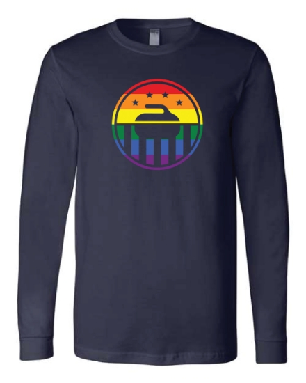 Picture of USA Curling Pride Month Long Sleeve Shirt