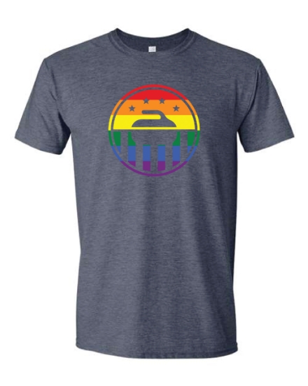 Picture of USA Curling Pride Month Short Sleeve Shirt