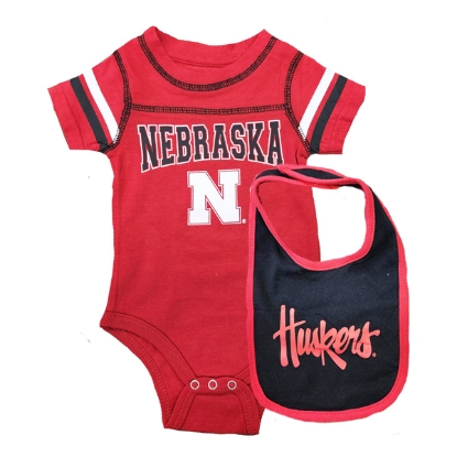 Picture of Nebraska Colosseum® Onsie and Bib Set