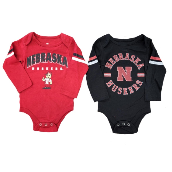 Picture of Nebraska Colosseum® 2 Pack Long Sleeve Onsies