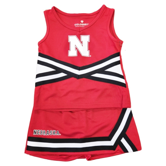 Picture of Nebraska Colosseum® Girl's Carousel 2 Piece Cheer Set