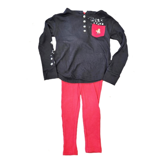 Picture of Nebraska Colosseum® Girl's Hooded Long Sleeve and Pant Set